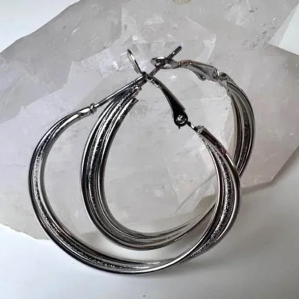 Small Silver Hoop Earrings
